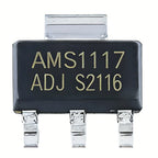 50/100Pcs AMS1117-1.2V 1.5V 1.8V 2.5V 3.3V ADJ SOT-223 SOT-89 AMS1117CD-5.0 TO-252 Adjustable/Fixed Low Dropout Linear Regulator