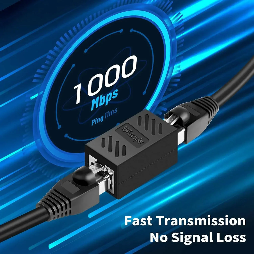 RJ45 Coupler Ethernet Cable Connectors Female To Female 1000Mbps High-speed Network Extender Adapters for Cat7/Cat6/Cat5/Cat5e