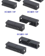 10Pcs Pitch 1.27mm 2.0mm 2.54mm Male Socket Straight IDC Box Headers PCB CONNECTOR DOUBLE ROW DC3 HEADER DIP 6/10/20/26/34/40Pin