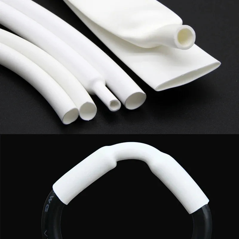 Clear/White 3:1 with Glue Shrinkable Tube 1.6mm ~ 39mm Dual Wall Adhesive Lined Polyolefin Insulated Protect Wire Wrap Sleeving