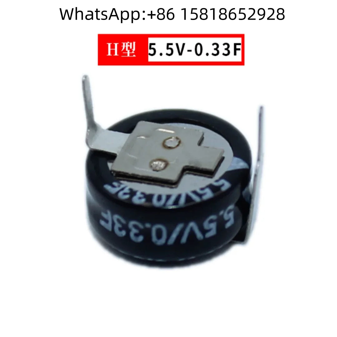 4pcs Super Capacitors V.H.C Type 5.5V 0.1F, 5.5V 0.22F, 5.5V 0.33F, 5.5V 0.47F, 5.5V 1.0F, 5.5V 1.5F, 5.5V 2.5F, 5.5V 5.0F, 5.5V