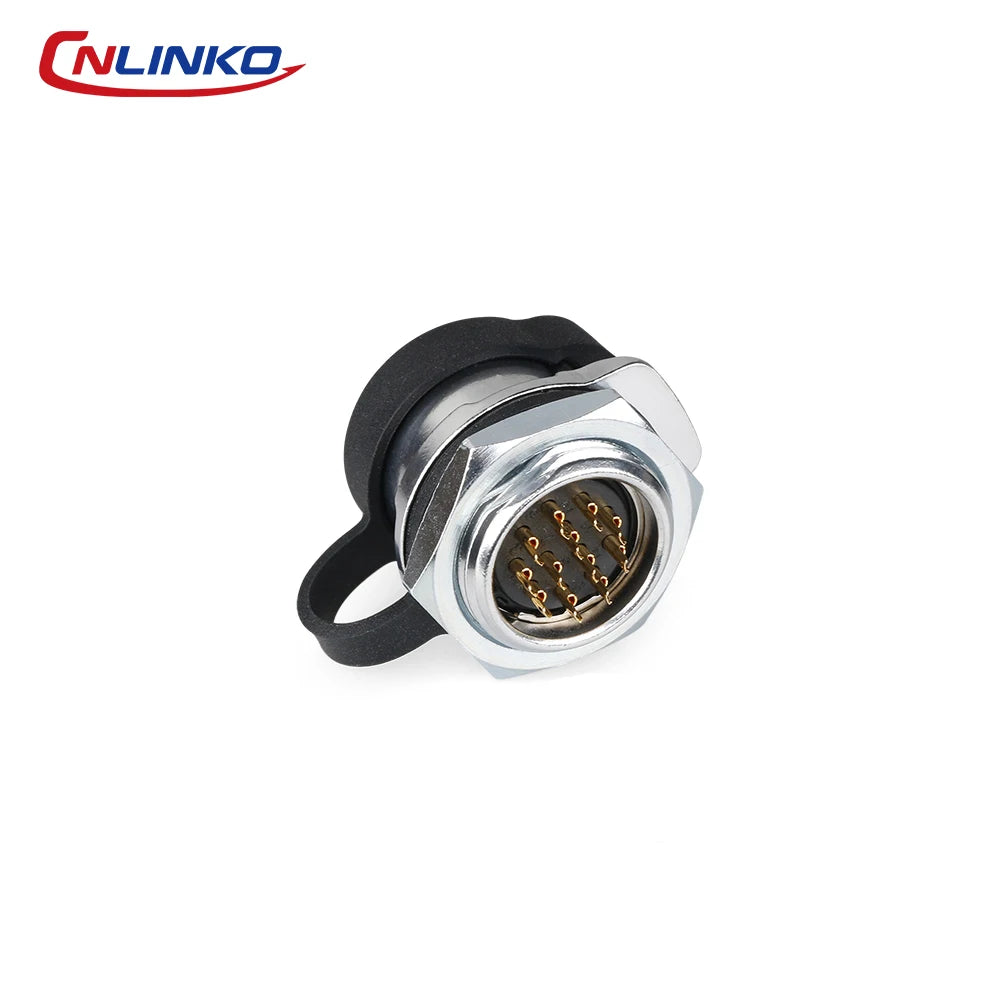 CNLINKO M20 Industrial Circular Connector Waterproof IP68 Solder Type Male/Female Set for Energy Storage,Transportation & Marine