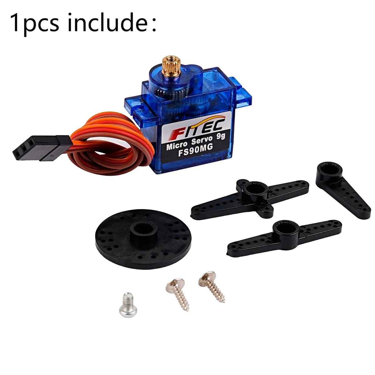 1/2/4/10PCS Feetech FS90MG 2.2KG 9g Digital Servo Metal Gear Micro Servo Motor 4.8-6V 180 Degree for 450 Helicopter Robot RC Car