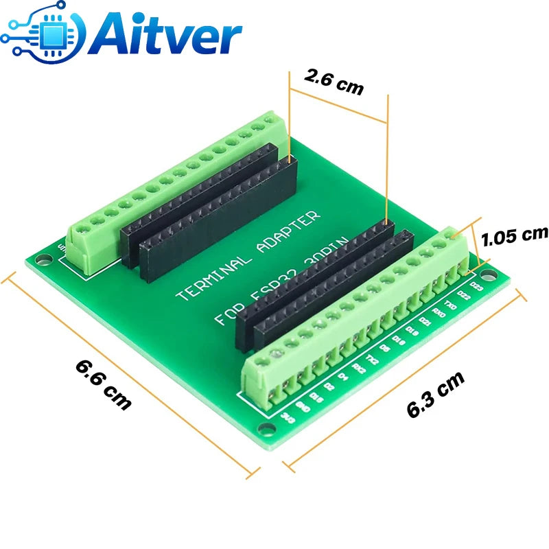 ESP32 30PIN Expansion Board + Power Board Combo Kit 3.3V 5V Breakout Module for Arduino ESP32 Development