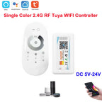DC5-24V Tuya Wifi Wireless LED Controller Support iOs Android APP Alexa Google Voice Control for DIM CCT RGB RGBW RGBCCT Strip