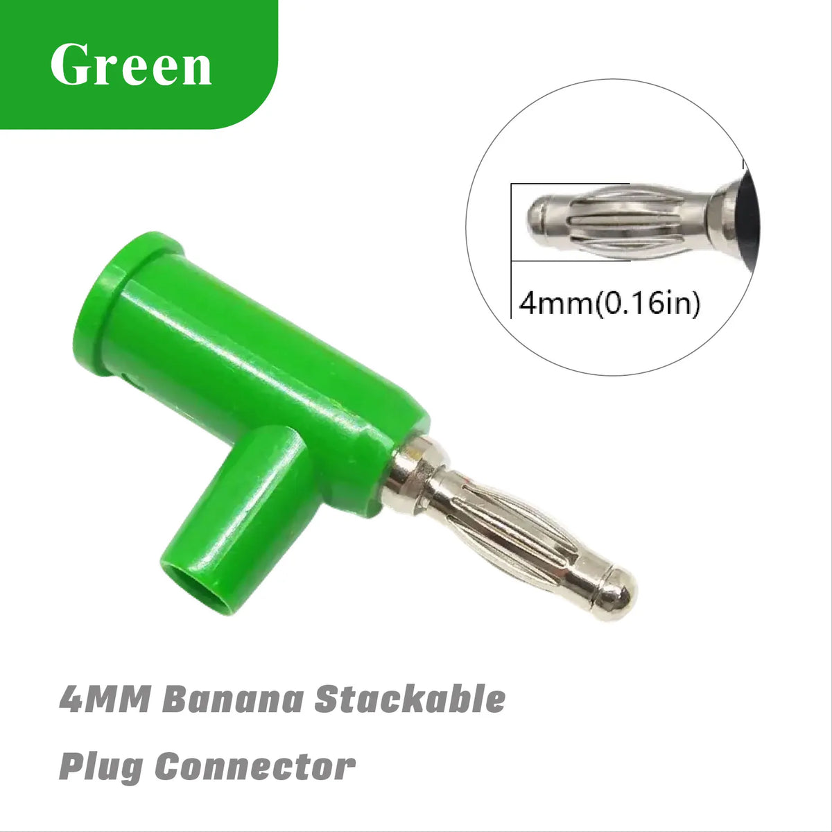 Connection 4MM Banana Plug Stackable Pure Copper Screw Type Audio Multimeter Pen Plug Connector 5/20PCS
