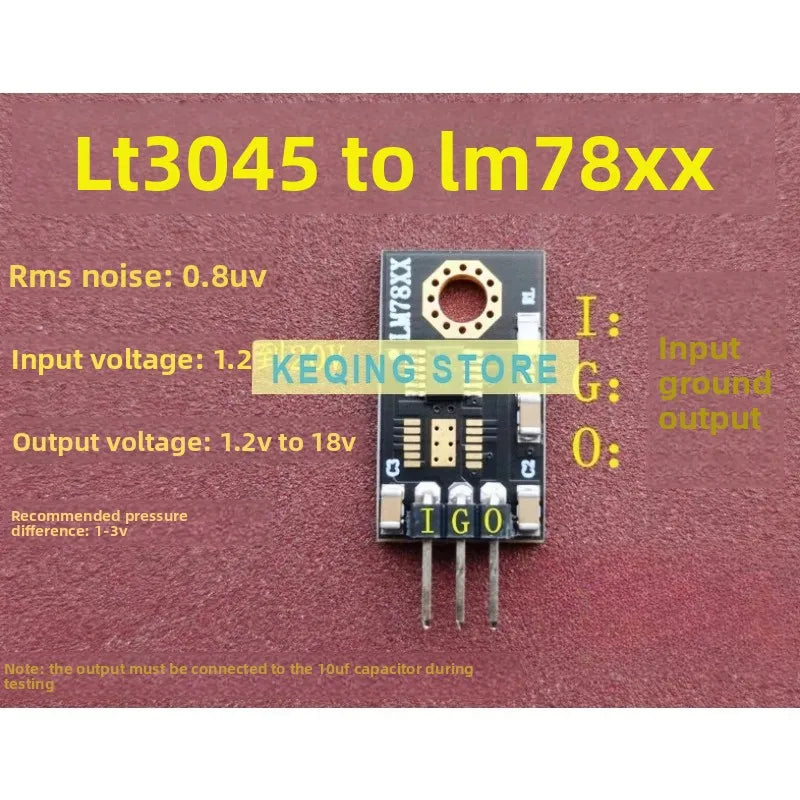 HIFI LT3045 module Linear DC voltage regulator module Power supply Ultra-low noise Low ripple Ultra-low dropout LDO Module Board