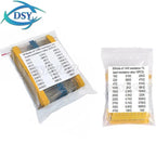 600pcs/set 30 Kinds 1/4W Resistance 1% Metal Film Resistor DSSUPPLY Pack Assorted Kit 1K 10K 100K 220ohm 1M Resistors 300pcs/set