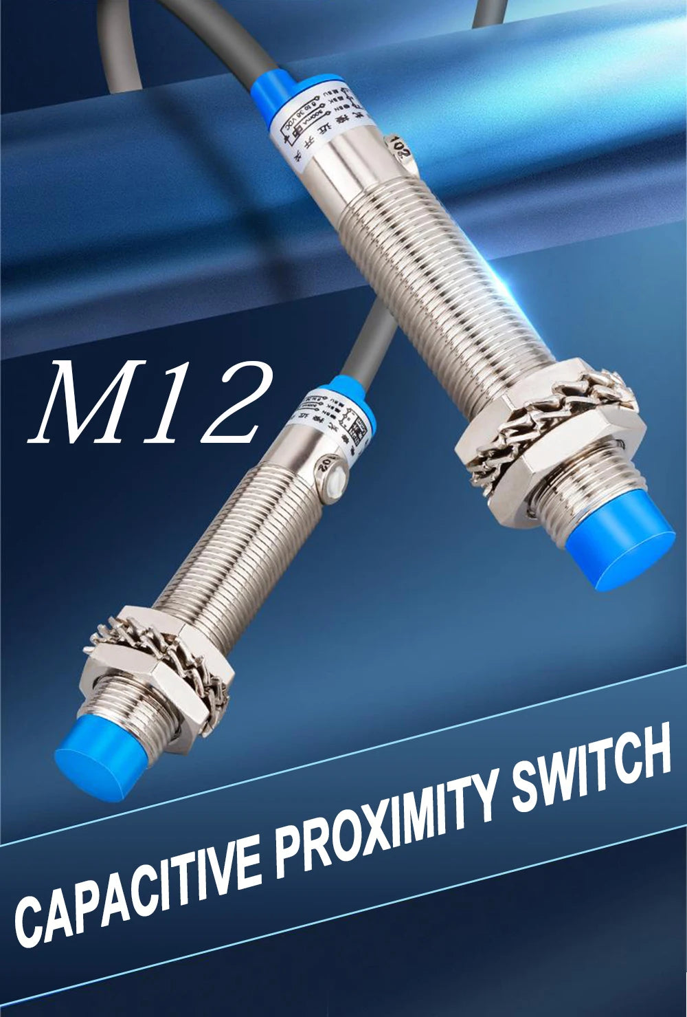 Cloweit M12 Capacitive Proximity Switch Level Sensor Detects Metal Liquid In Plastic Feed LJC12A3-A Series Shielded Unshielded