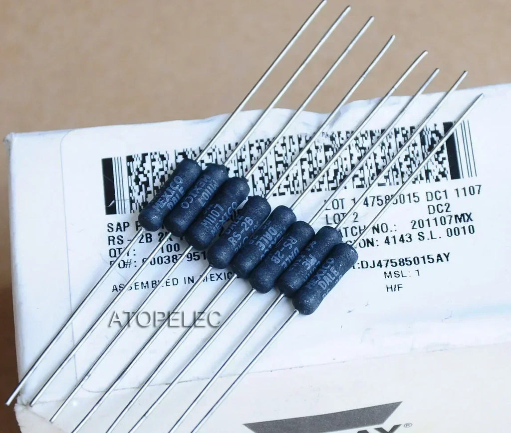4pcs VISHAY DALE 3W 1% 5% Wirewound Power Resistors For HiFi Audio 0.5R/1R/6R/30R/75R/100R/150R/300R/2K/3.3K/10K