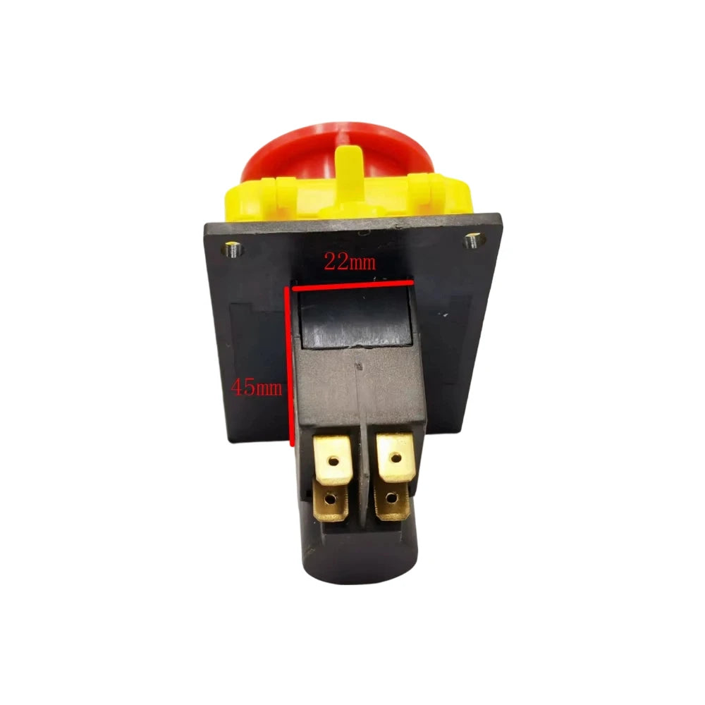 CK21 4 Pins Electromagnetic Switch Emergency Stop ON-OFF Push Button Switches for Industrial Machine Tool AC 250V 16(12)A 5E4