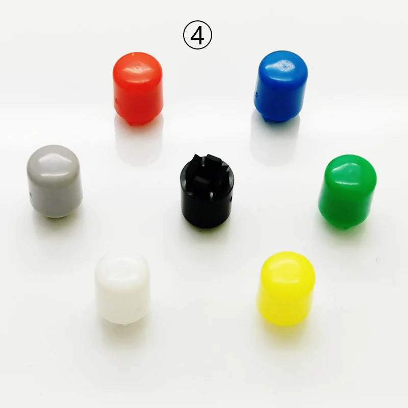 10 Sets Momentary Tactile Button 4PIN SMT/DIP 12X12mm H=9.8/9/16.8mm With Cap Tact Switch Push Button Switch Micro Key Button