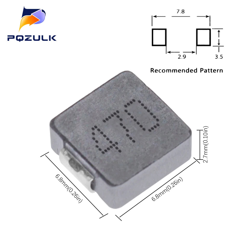 10PCS 0630 SMD Power Inductors 1uh 2.2uh 3.3uh 4.7uh 6.8uh 10uh 15uh 22uh 33uh 47uh Chip Inductor 6*6*3