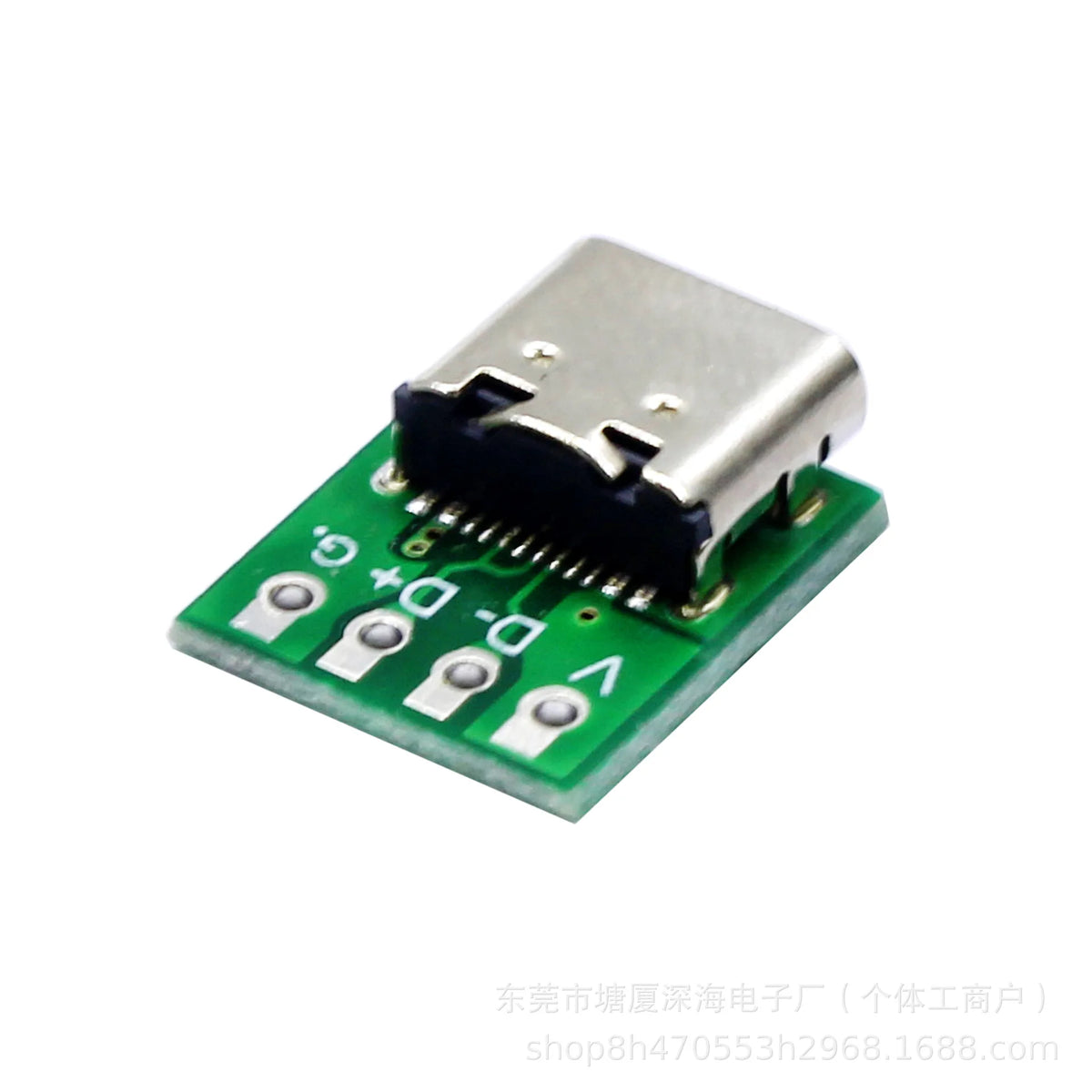 USB 3.1 Type-C 16-Pin Test Breakout Board Full Pinout Adapter Socket for Diagnosis & Data Cable Prototyping
