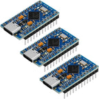 Smart-For AR Duino IDE Compatible 3-Pack Pro Micro Board Module Atmega32u4 5V 16Mhz USB Development Board Microcontroller