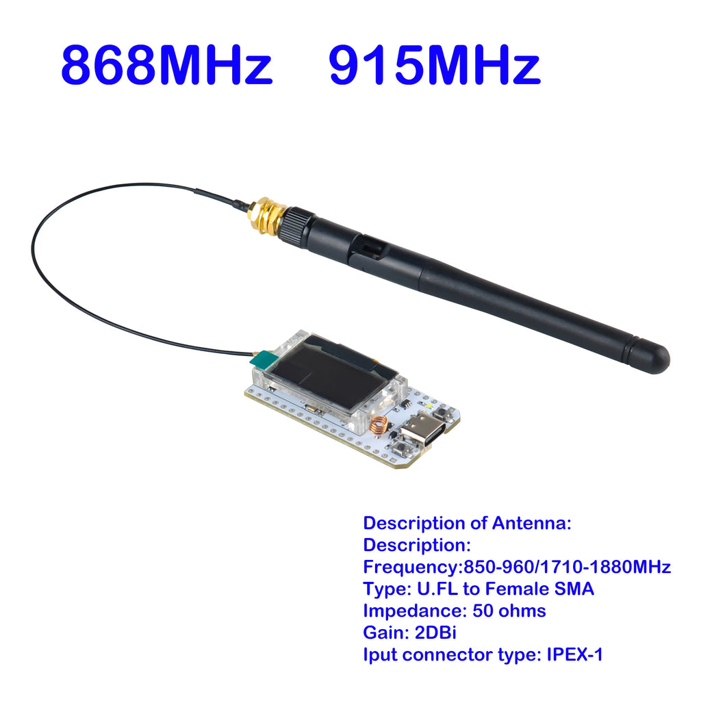ESP32 LoRa32 V3 868-915MHz Dev-board 0.96 Inch OLED Display ESP32S3 WIFI BT Module SX1262 LoRa Kit for Meshtastic LoRaWAN IoT