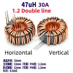 1Pcs High Current Magnetic Ring Inductor 106125-10uH 22uH 33uH 47uH 68uH 100uH Energy Storage Inductor Ring Inductor Choke Coil