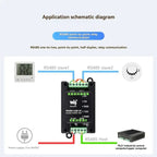 Waveshare Industrial Isolated 2-CH RS485 Hub Repeater 1-RS485 To 2- RS485 Network Relay/Control/Isolation RS485-HUB-2P-ABVP