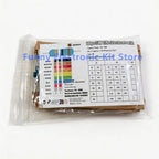2600pcs Assorted Metal Film Resistors 130 Values 1/4W 0.25W 1% Fixed Resistor Kit for Electronics DIY Projects