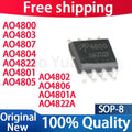 (10piece)100% New AO4800 AO4801 AO4802 AO4803 AO4804 AO4805 AO4806 AO4807 AO4822 AO4822A AO4801A sop-8 Chipset