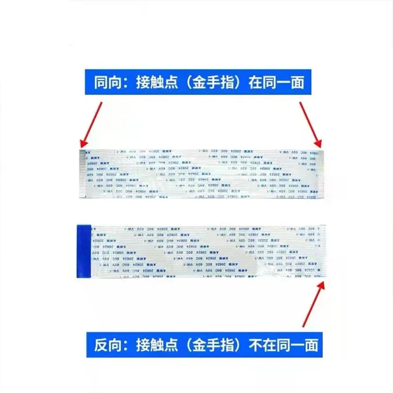 FPC FFC Ribbon Flexible Flat Cable 4P/6P/8P/10P/12P/14P/16P/18P/20 Pin Pitch 0.5MM 1.0MM AWM 20624 80C 60V 6/10/15/20/25/30/40CM