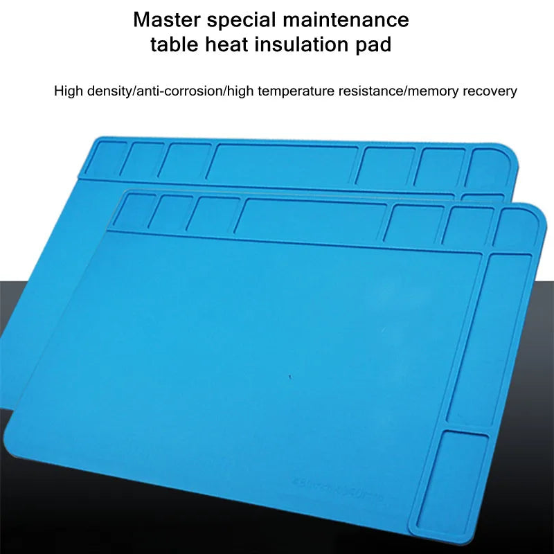 S-160 TE-509/502/508/610 LW-M3/M4 Silicone Soldering Mat ESD Antistatic Heat Resistant Insulation Repair Working Mat