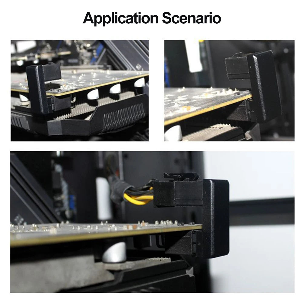 Turn Connector 8 Pin Power Adapter Board 180 Degree Angle GPU Power Connector for Desktops Graphics Card