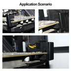 Turn Connector 8 Pin Power Adapter Board 180 Degree Angle GPU Power Connector for Desktops Graphics Card