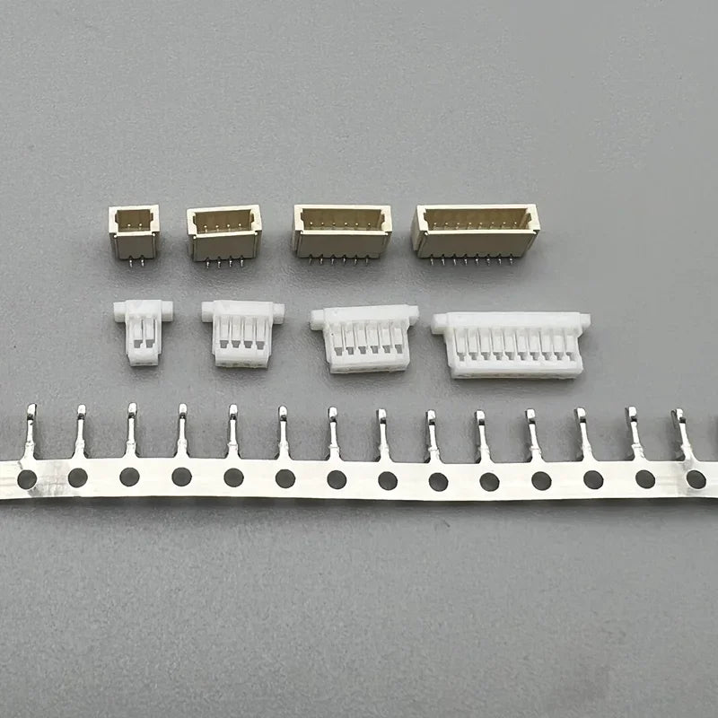10 set JST SH1.0 Connector 1.0mm Pitch SMT Vertical/Horizontal Socket+Housing+Terminals 2P 3P 4P 5P 6P 7P 8P 9P 10P 11P 12P
