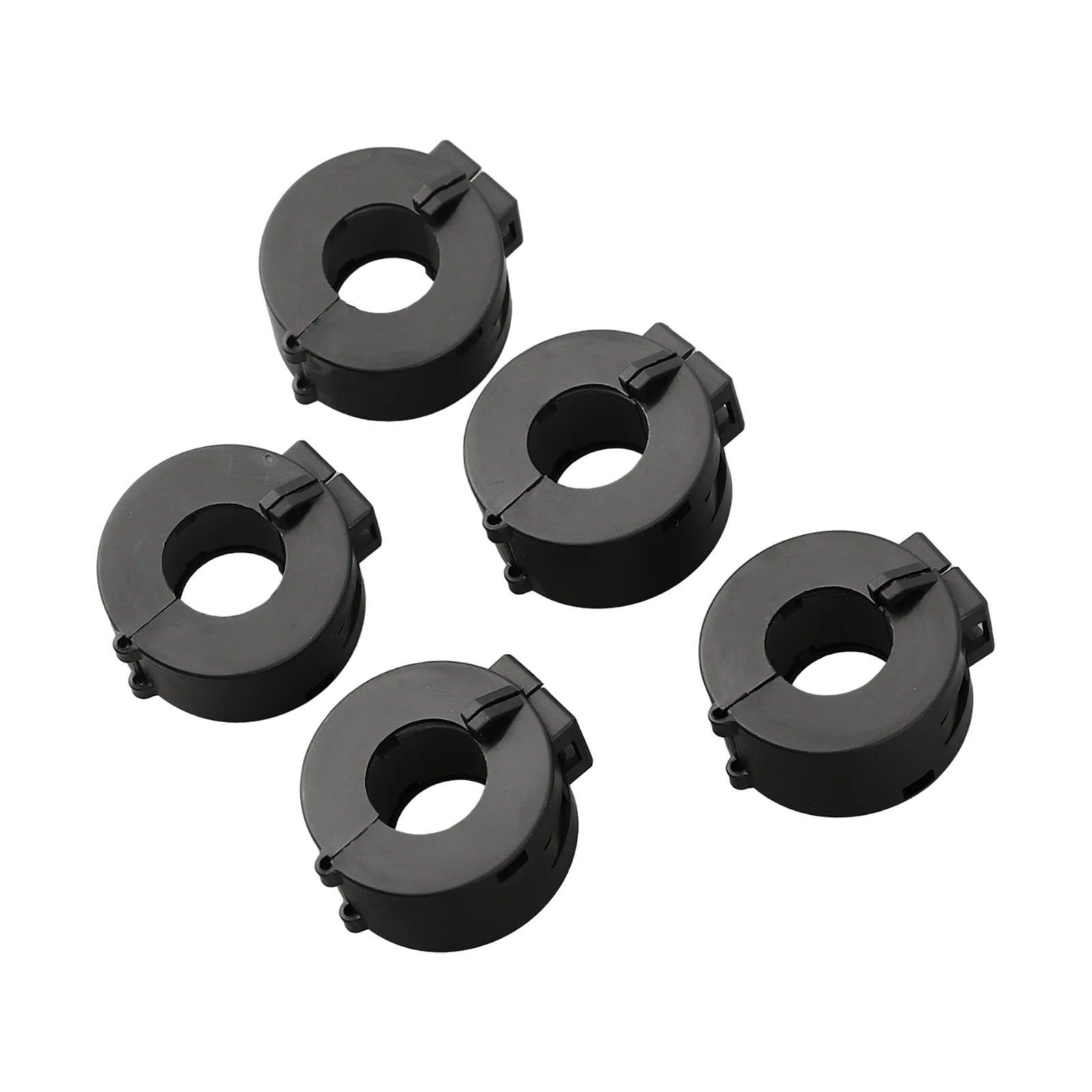 5pcs Ferrite Core Noise Reduction Clip On Rings for RFI Interference Suppression on Audio USB and Power Cables
