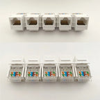 5Pcs CAT6 UTP Network Module Tool-free RJ45 Connector Information Socket Computer Outlet Cable Adapter Keystone Jack