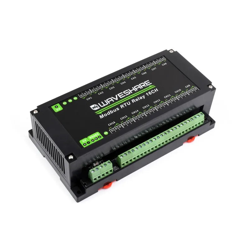 Waveshare Modbus RTU Relay 16CH,RS485 Interface, With Multiple Isolation Protection Circuits