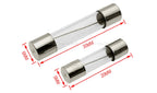 10PCS 5*20/6*30MM Fast Blow Glass Tube Fuse F0.1A 0.2A 0.5A 1A 1.5A 2A 2.5A 3.15A 4A 5A 6.3A 7A 8A 10A 12A 15A 20A 25A 30A 250V