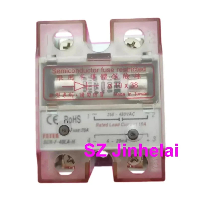 Authentic Original FOTEK Solid State Relay with built-in fuse SSR-F-10DA 25DA 40DA SCR-F-25LA 40LA -H