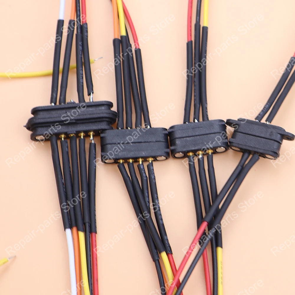 1 Pair 2A 36V DC Magnetic Pogo Pin Spring Loaded Male Female 2.8mm 2.54 MM Pitch 2/3/4/5pin Pole Through Holes PCB BTB Connector