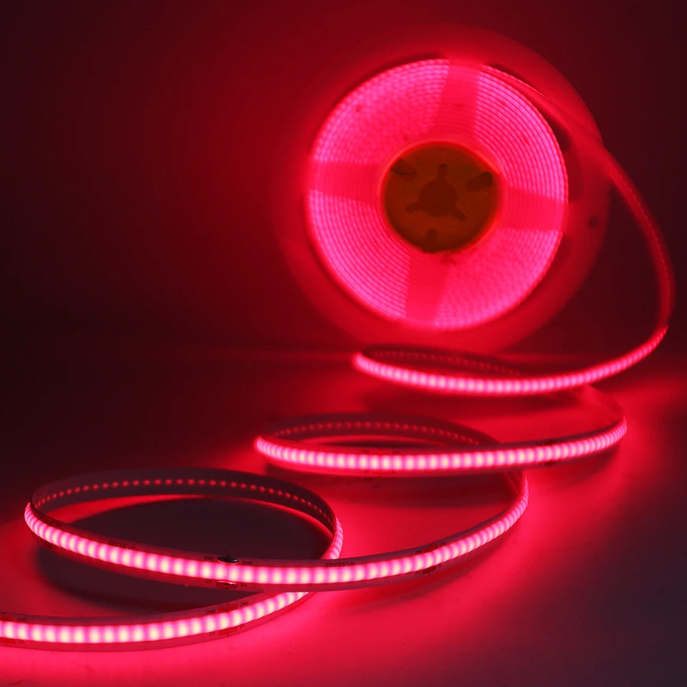 DC5V USB COB Led Strip Light White/Pink/Red/Yellow/Ice Blue/Green 8MM 320LEDs/M Flexible Night Light for Home Decor TV Backlight