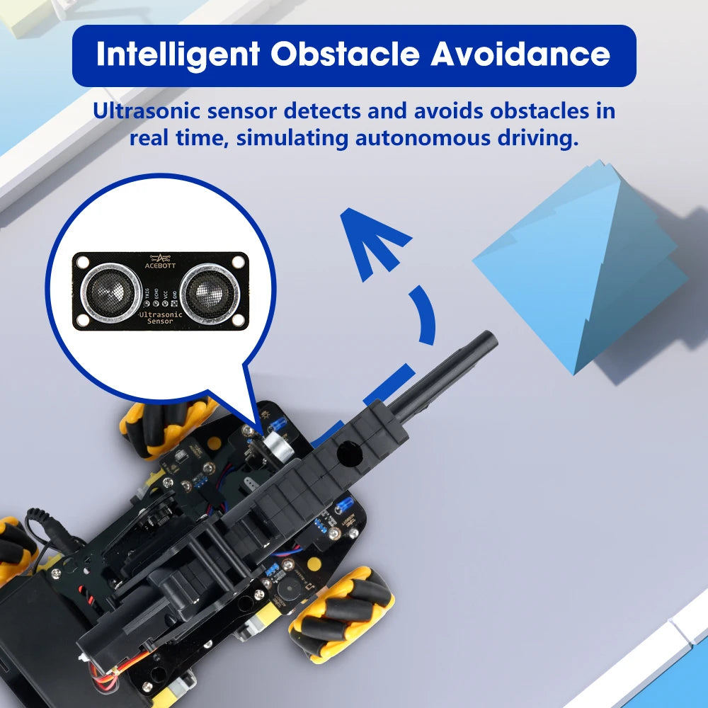 ACEBOTT ESP32 Programmable Robot Car Kit for Arduino Smart Robot Car Set for Learning Education Kits Stem Toys