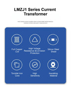 LMZJ1 Ring Type Current Transformer CT 50/5A-1000/5A Class 0.5 Precision Metering AC Current Transformer 0.5KV