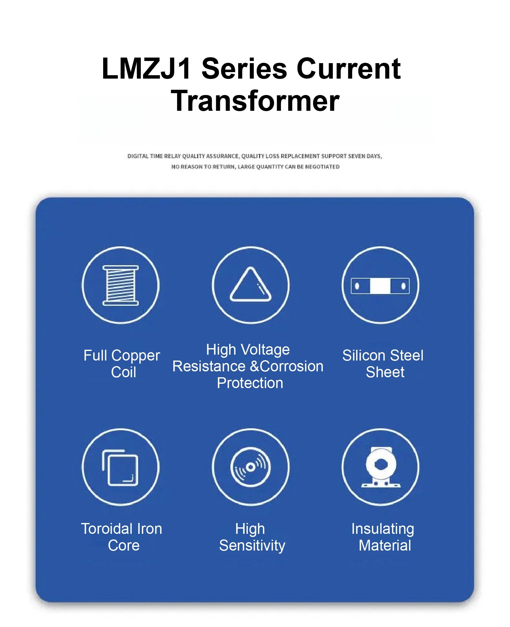LMZJ1 Ring Type Current Transformer CT 50/5A-1000/5A Class 0.5 Precision Metering AC Current Transformer 0.5KV
