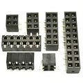 50pcs 2.54mm PH5.0 SMD 2X3/4/5/6/7/8/10/12/20P Plastic Height 5.0 Double Row Goldplated Rohs PCB Female Pin Header Connector