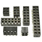 50pcs 2.54mm PH5.0 SMD 2X3/4/5/6/7/8/10/12/20P Plastic Height 5.0 Double Row Goldplated Rohs PCB Female Pin Header Connector