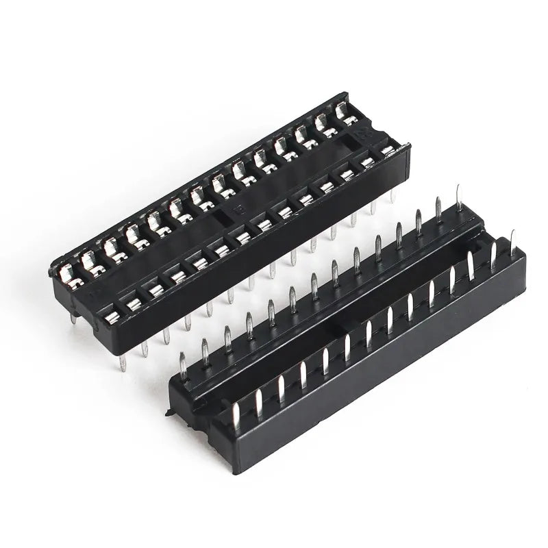 10PCS IC Seat DIP IC Socket Adaptor Solder DIY Sockets 6pin 8pin 14pin 16pin 18pin 20pin 24pin 28pin
