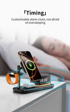 Super Fast QI2.2 25W Magnetic Wireless Charger Station For Galaxy S25/S26 iPhone 17 16 Pro Max Apple& Galaxy Watch Airpods Buds