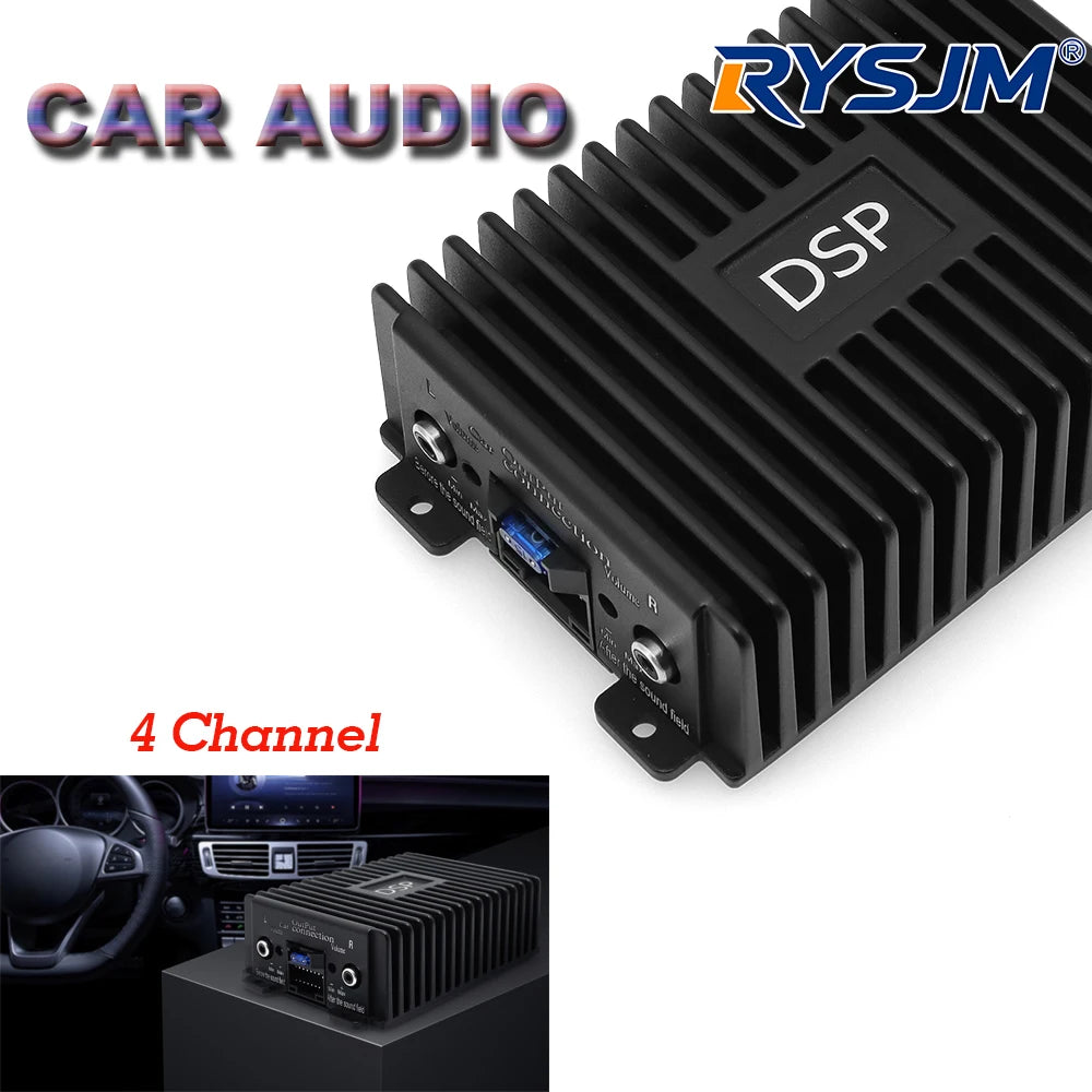 Car DSP Amplifier 4 Channels Audio Sound Processors Non Destructive Modification Sound Enhance Multimedia Radio Player Stereo