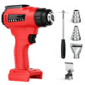 Cordless Heat Gun For Milwaukee M18 Battery Handheld Electric Hot Air Gun With Nozzles For Crafts Shrink Wraping Power Tool