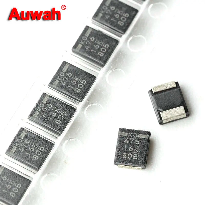 5pcs/lot 16V 47UF T521T476M016APE090 3528 Type B Ultra-Thin SMD Polymer Tantalum Capacitors Low ESR 90mOhms New and Original