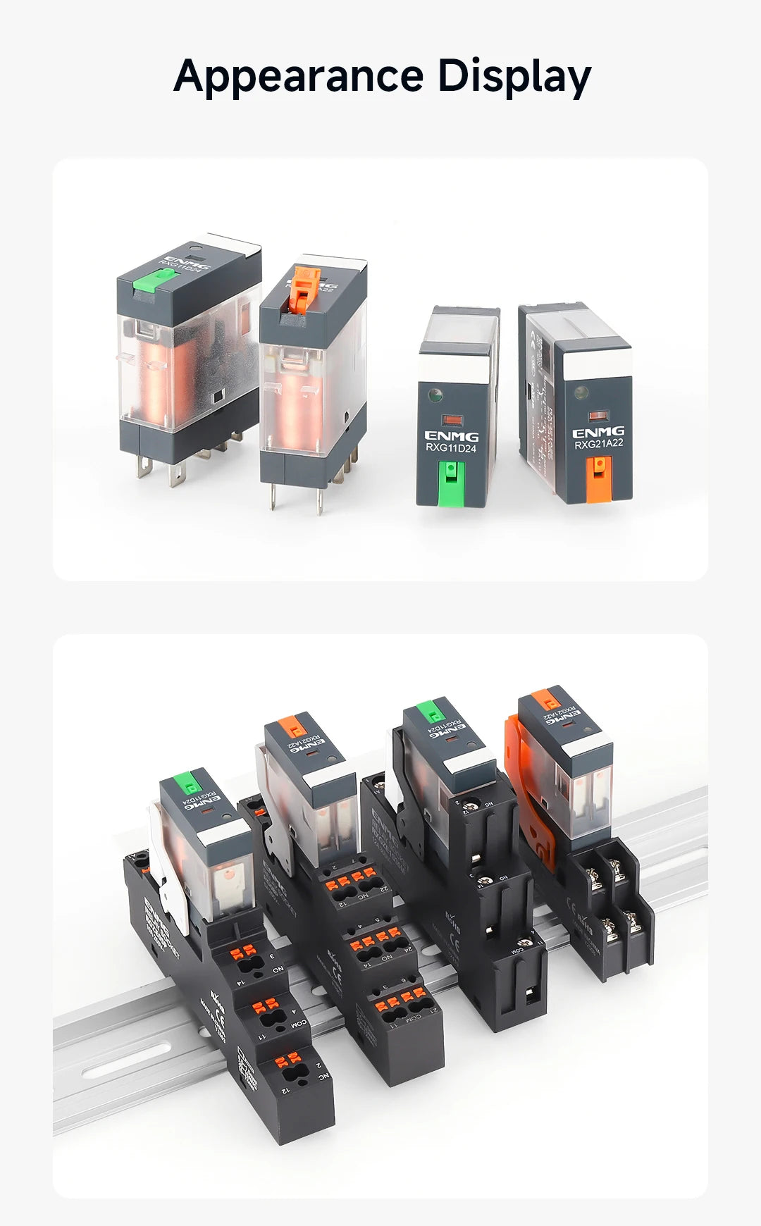 ENMG Relay Module 220VAC 2/4/8/16 Channel SPDT DPDT PLC Signal Amplifier Board Industrial Control Switch