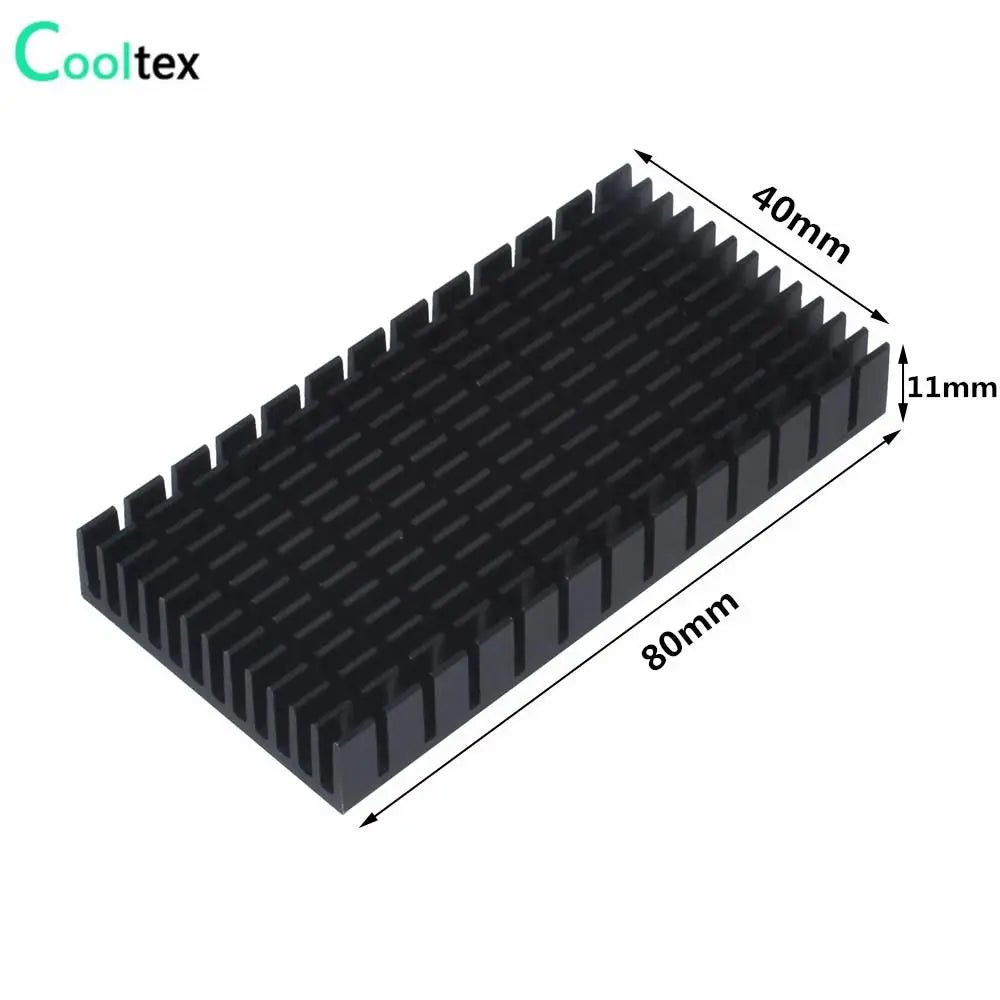 Aluminum Heatsink Radiator Heat sink for Electronic RAM Chip LED SSD Cooling With Thermal Conductive Tape