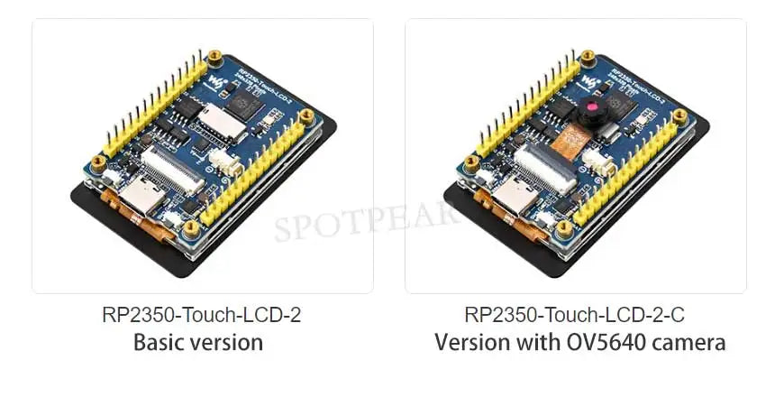 Raspberry Pi Pico 2 RP2350 2 inch LCD Capacitive TouchScreen Development Board 240x320 Display QMI8658 6-Axis /OV5640 Camera /SD