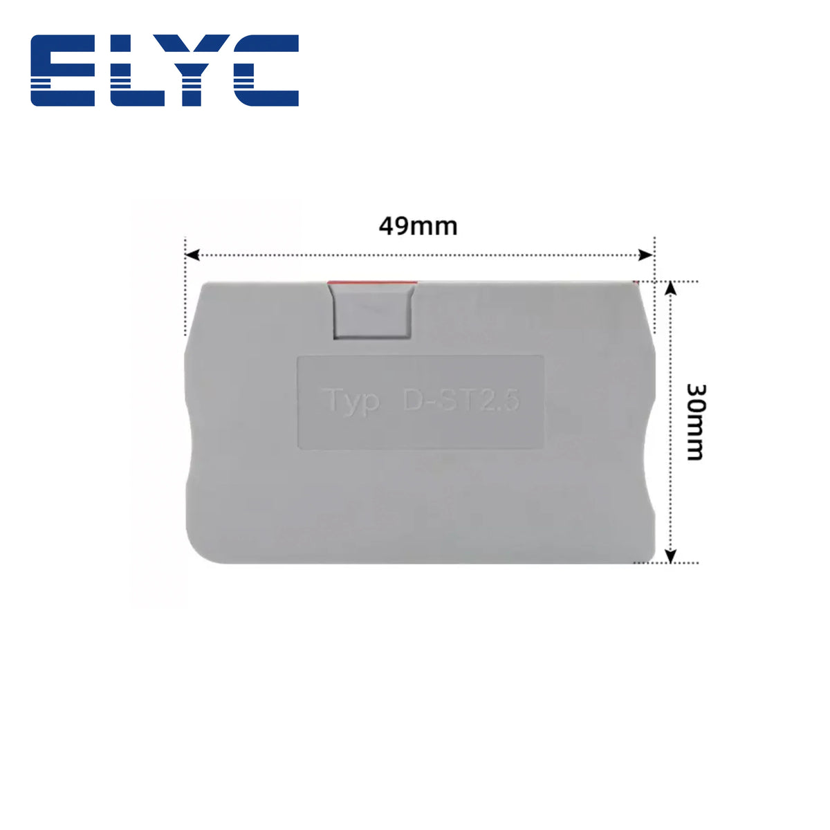 20PCS ST PT Series End Barrier Plate 1.5/2.5/4/6/10 Wire Electrical Connector Din Rail Terminal Block Accessories End Cover